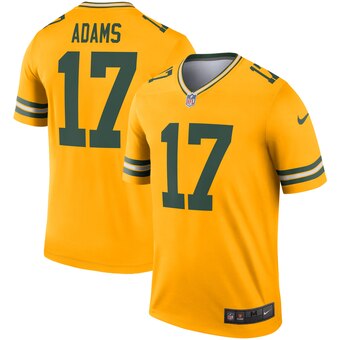 Men's Green Bay Packers #17 Davante Adams Gold Inverted Legend Jersey